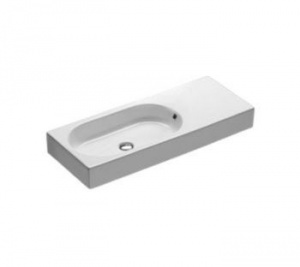Area 90x35 washbasin without holes (Y0UE)