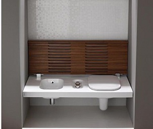  G-FULL 120x50 wc right wood Iroko cover (YXFW)