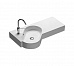Area 90x50 left washbasin (YVB0)